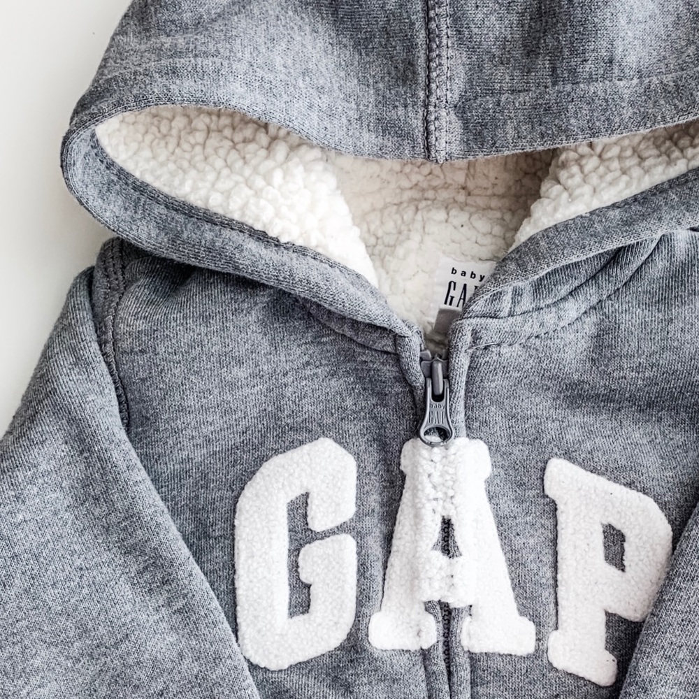 BABY GAP Sherpa Hooded Zipper Jacket
